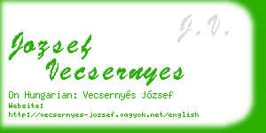 jozsef vecsernyes business card