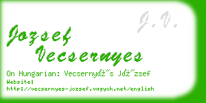 jozsef vecsernyes business card